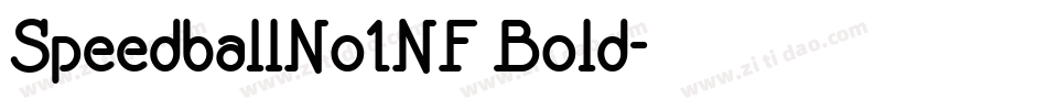 SpeedballNo1NF Bold字体转换